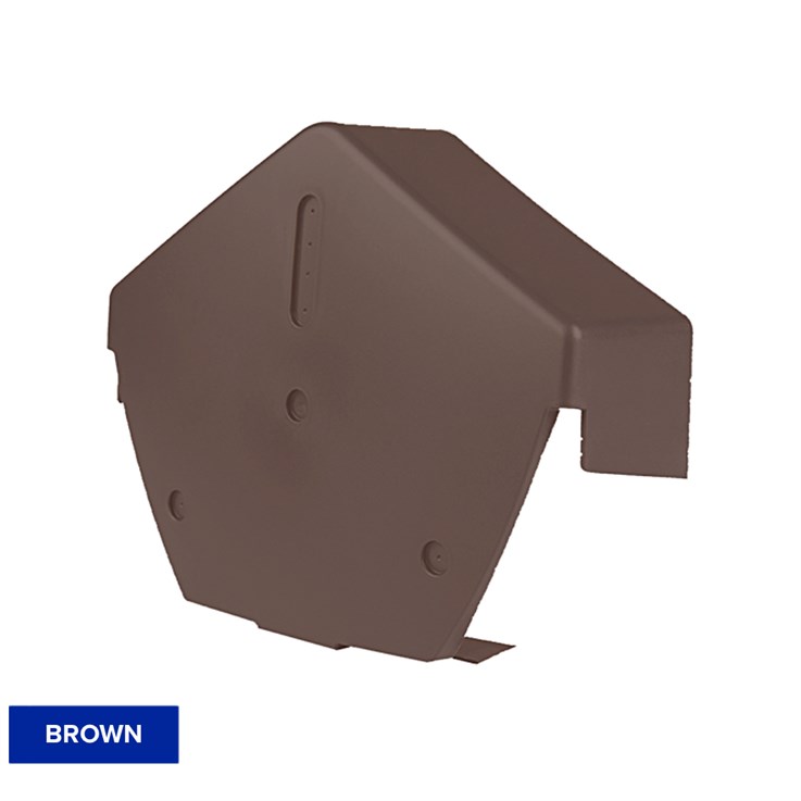 Timloc Universal Dry Fix Angled Ridge Cap End Brown